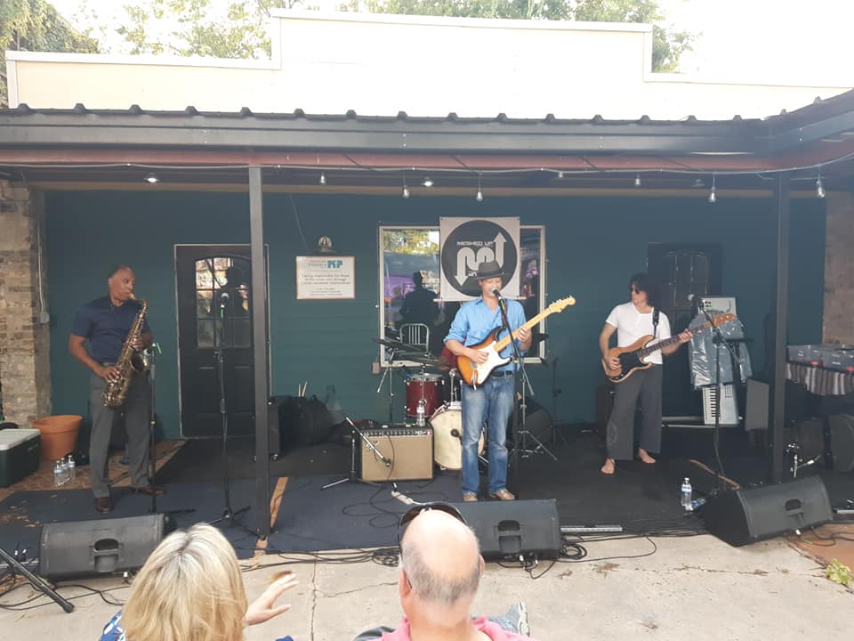 New School of Music Faculty Band during the Blue Jazz Festival Guitar Lessons in Austin